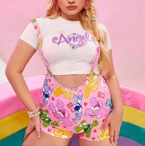 ✨️ 2/$20 // SHEIN: NWT Care Bears Graphic Romper